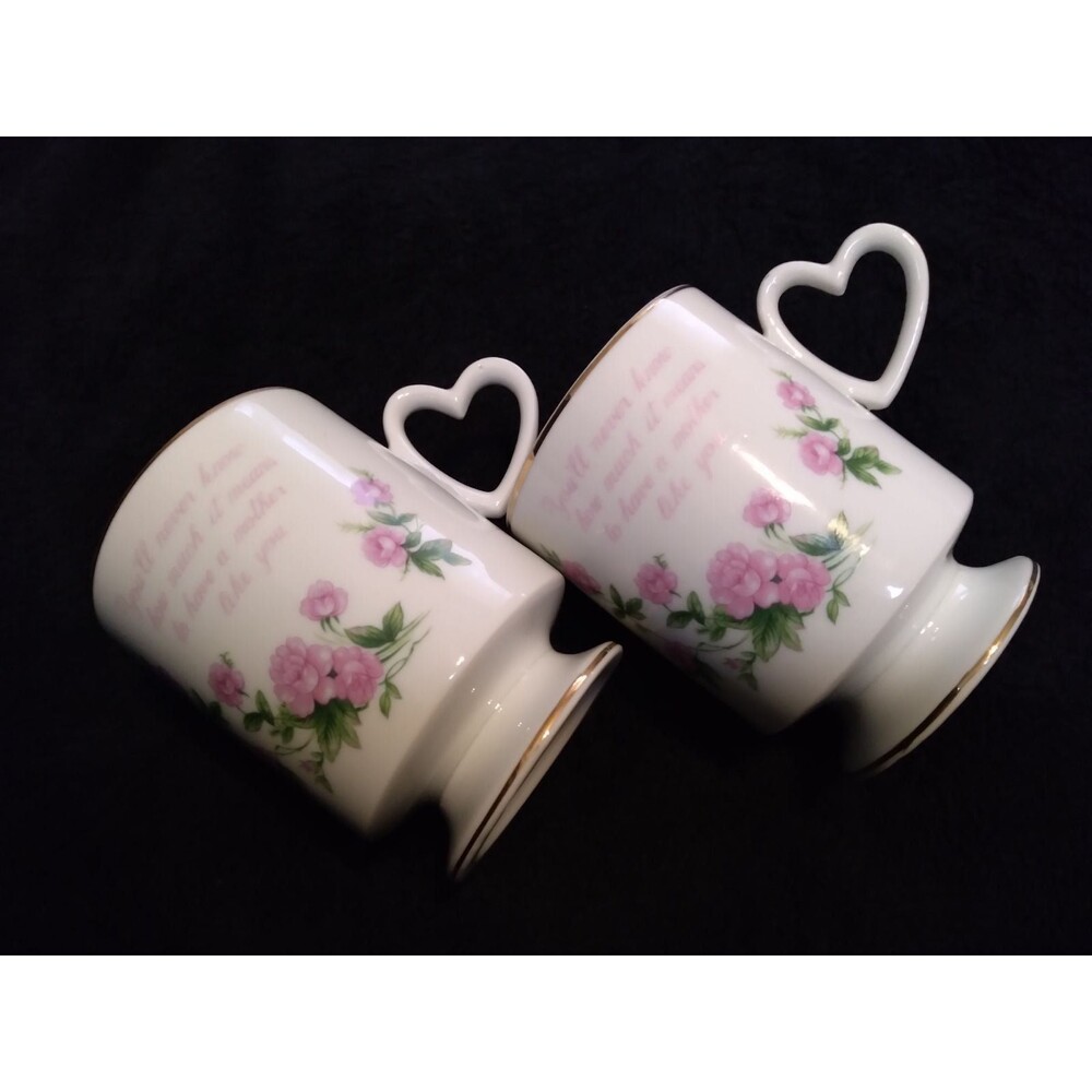 2 Lefton China "Mother" Mugs/Tea Cups